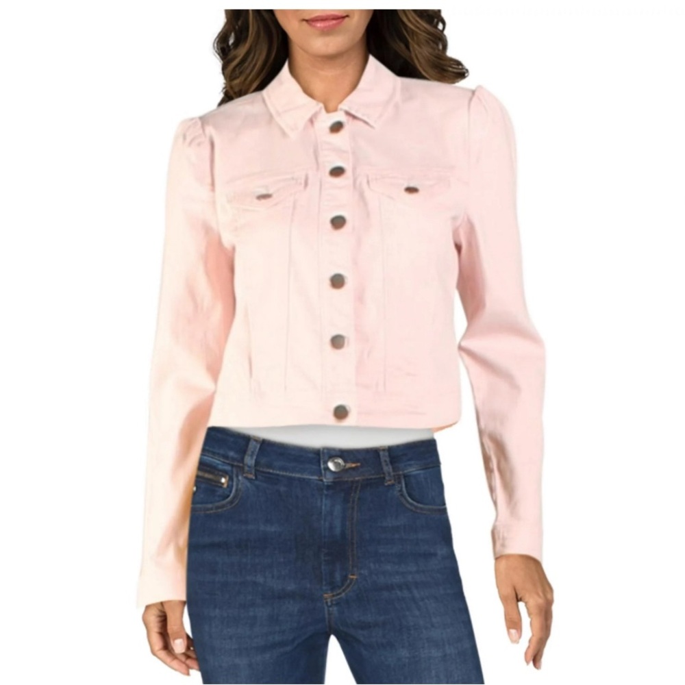 Maison Jules Denim Stretch Jacket Pink